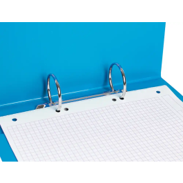 Liderpapel Carpeta de 2 Anillas 40 mm A5 Cartón Forrado PVC Azul