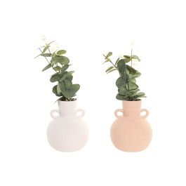 DKD Home Decor Planta de Eucalipto Decorativa de Cerámica Blanco Crema 12.5 x 36 x 12.5 cm (6 Unidades) Precio: 47.88999952. SKU: B14RJJZVHC