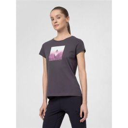 Camiseta de Manga Corta Mujer 4F H4L22-TSD061LV-52S Azul (XS)