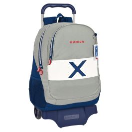 Mochila Escolar con Ruedas Munich College Gris (32 x 44 x 16 cm) Precio: 35.50000003. SKU: S4308122