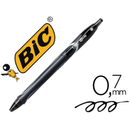 Bic Bolígrafo Tinta Gel Gel-Ocity Quick Dry Negro (Set de 12) (Set de 12)