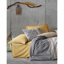 Juego de Cama: 1 Funda Nórdica 220x240 cm y 2 Fundas Almohada 60x60 cm - 100% algodón - Gris - ASI8683342456500