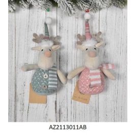 DKD Home Decor Decoración Colgante Navidad Fantasía Poliéster Verde Rosa Surtido Set de 12 Unidades 9x20x13 cm Precio: 28.52454. SKU: B1EFJY94QQ
