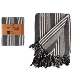 Multiusos Rayas Gris Oscuro 235X205Cm Giftdecor (8 Unidades) Precio: 44.98999978. SKU: B14GAZBYNL