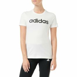 Camiseta de Manga Corta Mujer Adidas Blanco Precio: 24.5509. SKU: B13ALLGL3A