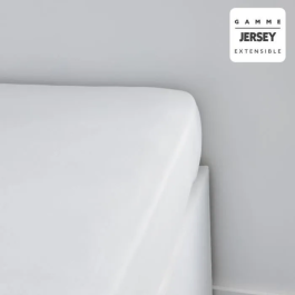 Today TOD3574643508027 Protector de colchón 160 x 200 + 25 cm, 1 Persona, 100% Algodón de Jersey, Color Tiza