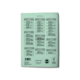 Rubio Cuaderno Caligrafía Nº 5 Certificado FSC 15x213x155 mm