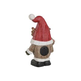 Figura Navidad Tradicional DKD Home Decor Rojo Blanco 11.5 x 38 x 25 cm (2 Unidades)