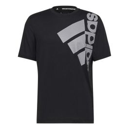 Camiseta de Manga Corta Hombre Adidas Big Badge Negro 43-45