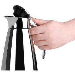 Emsa 502488 Isolierkanne. Edelstahl. 0.6 Liter. Easy Open Verschluss. Eleganza