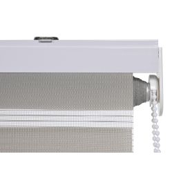 DKD Home Decor Estor Básico Gris Poliéster y PVC Día-Noche 190 x 160 cm