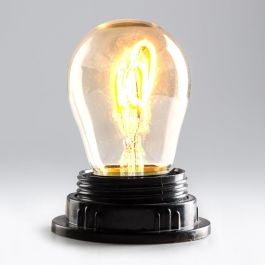 Bombilla LED E27 4W 380Lm Filamento Aspecto Clásico 2000K Blanco Cálido Luz Uniforme 360º Duración 40.000H WR-G45-4W-R