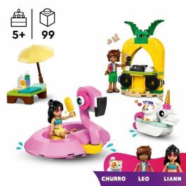 Lego Friends 42658 Fiesta en la Piscina con Flotadores de Unicornio y Flamenco, Juego de Construcción para Niños y Niñas a partir de 5 Años