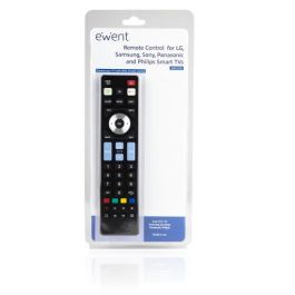 Ewent EW1576 Mando a Distancia Universal para Smart TV LG, Samsung, Sony, Panasonic, Philips con Funciones Smart y 3D