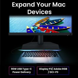 BenQ SW242Q Monitor para Fotógrafos 24.1" IPS 2K 2560x1600, 99% Adobe RGB, 98% P3, USB-C 90W, Calibración Hardware, Ref. 9H.LLVLA.TBE
