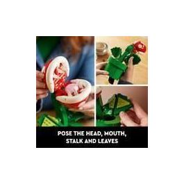 LEGO 71426 Super Mario Planta Piraña: Figura Articulada con Tubo y 2 Piezas, Modelo para Adultos
