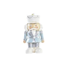 DKD Home Decor Adorno Colgante Navideño Moderno de Resina Colores Surtidos: Azul, Dorado, Gris, Blanco 4x8.5x4.5cm (12 Unidades)