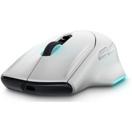 Dell Alienware AW620M Ratón Óptico Inalámbrico y Cableado USB 2.4 GHz Blanco para Diestros 7 Botones 26000 DPI Gaming
