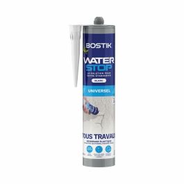 Bostik Waterstop Membrana Impermeabilizante para Reparación de Fugas, Cartucho 290 ml, Blanco