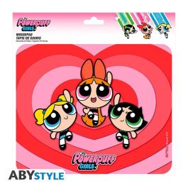 Abystyle Alfombrilla para Mouse Las Supernenas Pétalo Burbuja - Tejido de Alta Calidad, Antideslizante 23.5x19.5 cm