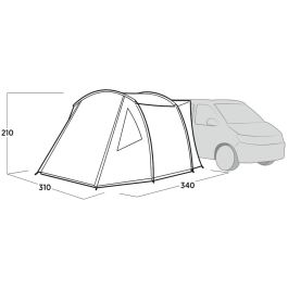 Easy Camp Tunnel-Busvorzelt Eidfjord (grau, Modell 2025)