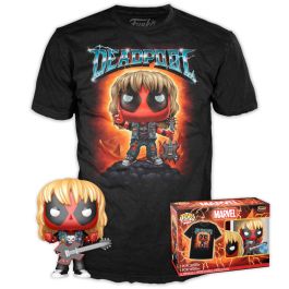 Funko 75059 Pop & Tee Set Marvel Deadpool Heavy Metal con Figura Metálica de Guitarrista y Camiseta Negra Cuello Redondo Talla L Precio: 20.59000009. SKU: B1E2LNHRRF