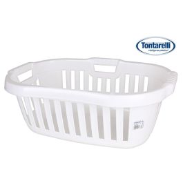 Tontarelli Cesta Ropa Ergonomica Hipster 50L Blanca 66x44x25 cm (6 Unidades) Precio: 58.49999947. SKU: B193H8D9LQ