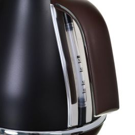 Delonghi Hervidor de agua KBOV2001.BK, 2000 W, 1,7 L, Negro mate / Chocolate