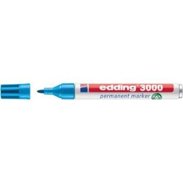 Marcador Permanente Edding 3000 Conico  Azul Claro (Set de 10) Precio: 31.7141. SKU: B1E6BXPTHF