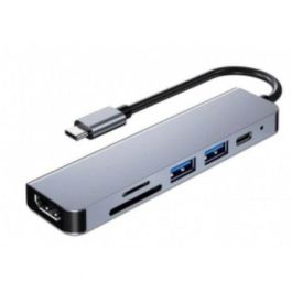 Docking USB Tipo-C 3GO HUB3UCRH4K/ 3xUSB/ 1xUSB Tipo-C/ 1xHDMI/ 1xLector tarjetas/ Gris Precio: 22.99134915. SKU: B19FTB4VQJ