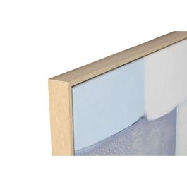 Lienzo Home ESPRIT Azul Blanco Azul cielo Abstracto Urbano 100 x 4 x 140 cm (2 Unidades)