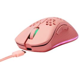 Deltaco Gaming GAM-120-P Ratón Inalámbrico, RGB Rosa