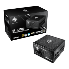FUENTE ALIMENTACION ASROCK SL-1000G,PSU,1000W,80 PLUS GOLD,135MM,MODULAR,PCI-E 5.1 (12+4pin)x1,PCI-E (6+2 pin)x3,SATA (5 pin)x9 Precio: 170.50000011. SKU: B18BL698XQ