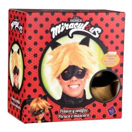 Peluca adulto cat noir con antifaz talla única Peluca adulto cat noir con antifaz talla única