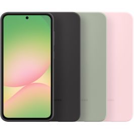 Samsung Funda de Silicona para Galaxy A56 5G - Verde Salvia - Protección Resistente a Impactos y Arañazos (6.7")