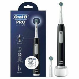 Oral-B PRO SERIES 1 NEGRO Cepillo Eléctrico con Tecnología 3D para Limpieza Profunda y Salud de Encías, 1 unidad