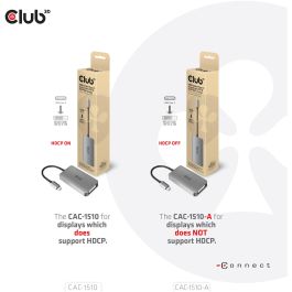Club3D Adapter USB 3.2 Typ C > DVI-D HDCP Off activo St/Bu