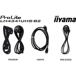 iiyama ProLite LH4341UHS-B2 Monitor 43" 4K UHD IPS (3840x2160) Digital Signage 24/7 Paisaje y Retrato 500cd/m²
