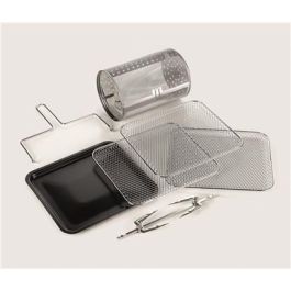 Ariete 4619 Freidora de Aire y Horno con Parrilla Giratoria y Accesorios para Asar, Hornear y Cocinar Múltiples Niveles