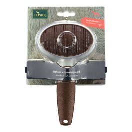 Hunter Cepillo Cardar Autolimpiable Perros Talla L. Púas Acero Inoxidable. Elimina Pelo Muerto y Subpelo. Botón Integrado. Todo Tipo de Pelaje. Marrón. Hunter Cepillo Cardar Autolimpiable Perros Talla L. Púas Acero Inoxidable. Elimina Pelo Muerto y Subpelo. Botón Integrado. Todo Tipo de Pelaje. Marrón.