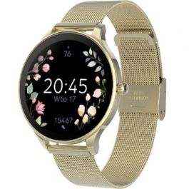 Forever Velora Smartwatch SB-306 GSM180306 para Mujer Oro - Notificaciones, Frecuencia Cardíaca, Monitor de Sueño IP67