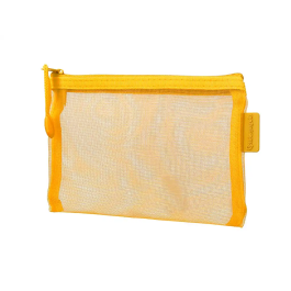 Liderpapel Bolsa Zipper Bag Poliester Transpirable Multiusos Din A6 Amarillo