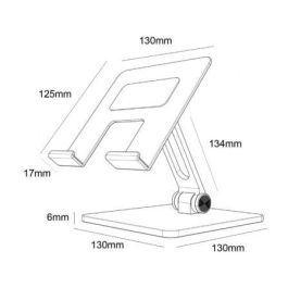 Aisens Soporte de Sobremesa Tamaño XXL Ajustable 2 Pivotes para Móvil y Tablet, Gris Aisens Soporte de Sobremesa Tamaño XXL Ajustable 2 Pivotes para Móvil y Tablet, Gris