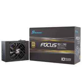 Seasonic FOCUS SGX-750 (2021) Fuente de Alimentación 750W SFX 80 Plus Gold ATX Negro