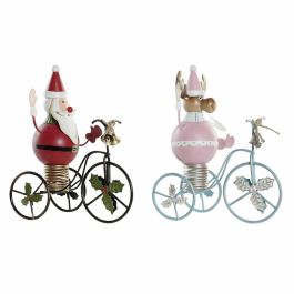 Decoracion Navidad Tradicional DKD Home Decor Rojo Azul Celeste 9 x 19 x 15 cm (2 Unidades) Precio: 12.79000008. SKU: B1BSV9V4T5