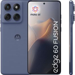 Motorola edge 60 fusion 5G Smartphone Android 15, P-OLED 6.67" Super HD 120Hz, Cámara 50MP Sony LYTIA OIS, 8GB RAM 256GB, Batería 5200mAh TurboPower 68W, Gris IP68