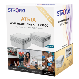 Strong MESHKITAX3000 Sistema Wi-Fi Mesh Doble Banda Wi-Fi 6 Blanco 2 Unidades Interno
