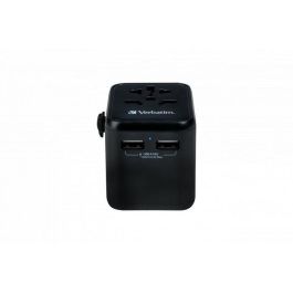 Verbatim UTA-01 12W Universal Travel Adapter with 2 x USB-A ports