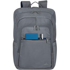 Rivacase Alpendorf 7569 Mochila urbana para portátil 17.3" gris de poliéster reciclado, resistente al agua