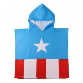 Cerdá Poncho Microfibra Avengers Azul 55 x 77 x 1 cm